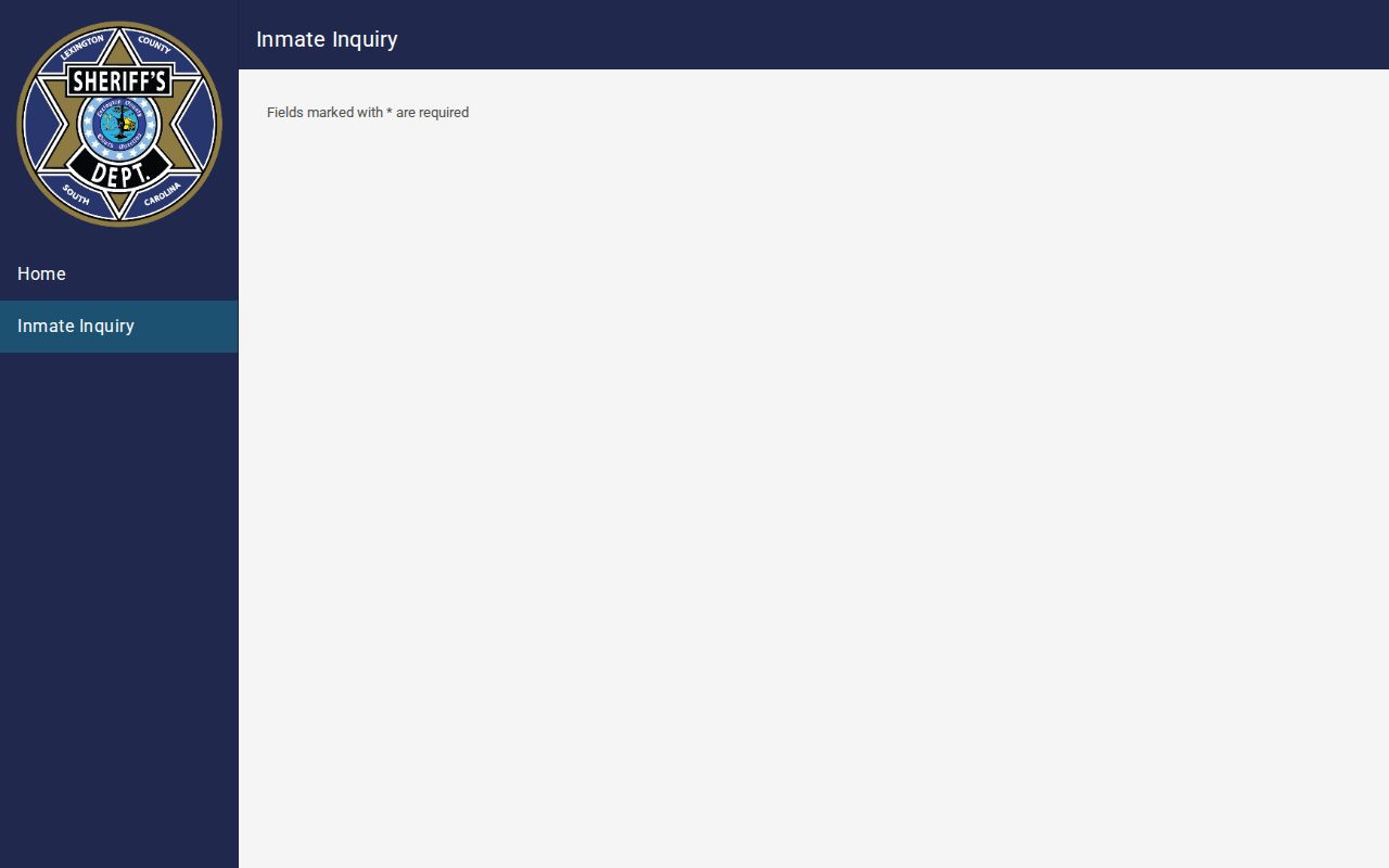 Lexington criminal history county inmate search interface