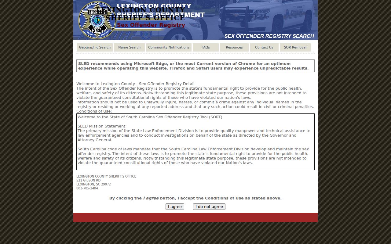 Lexington criminal history county registry gateway